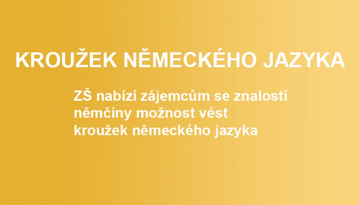 Vedení kroužku německého jazyka