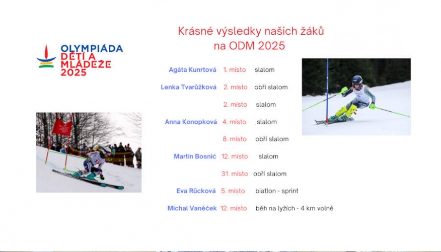 Krásné výsledky našich žáků na ODM 2025